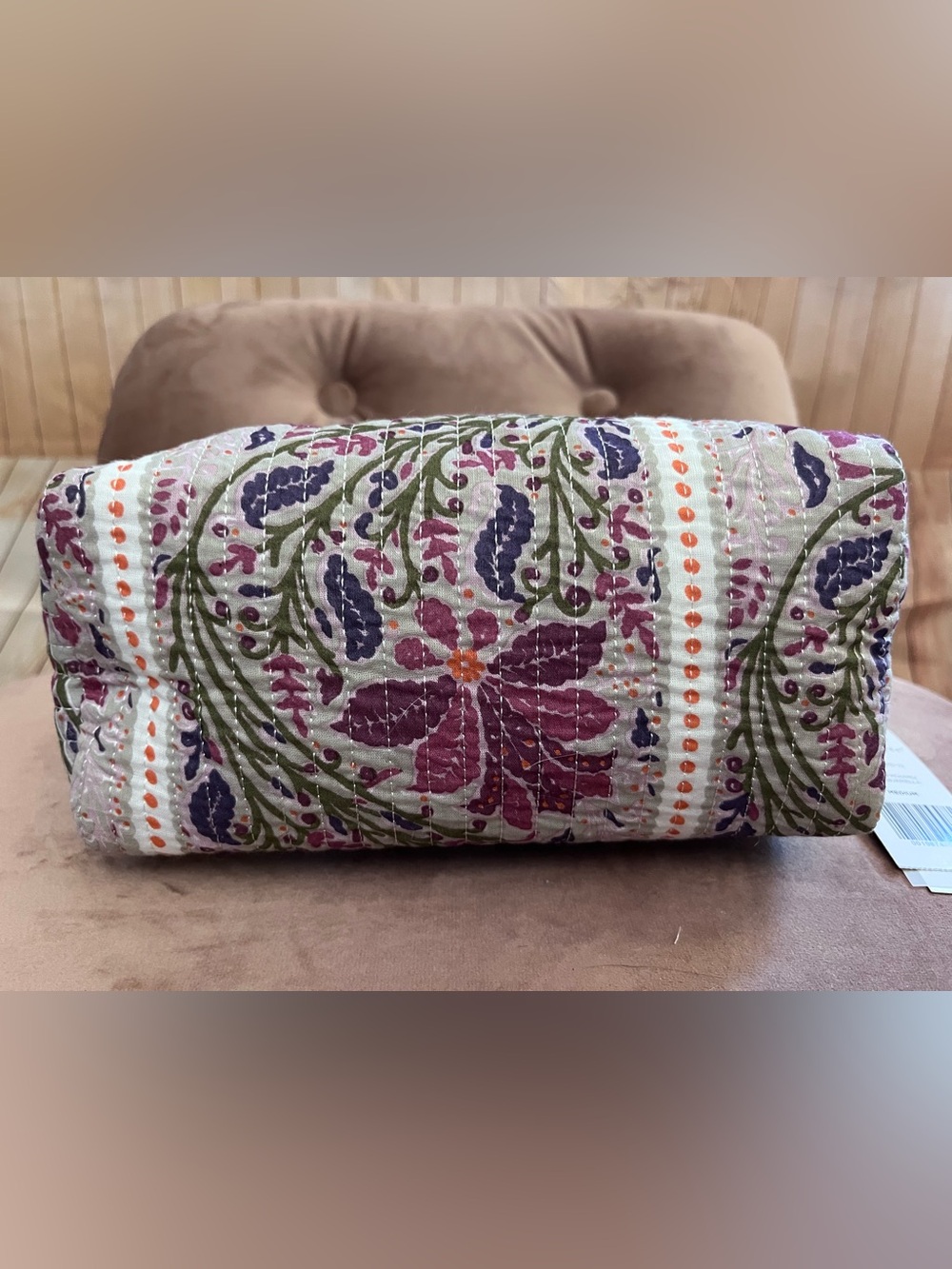 Strawflower Ariella Heritage Quilted Block Cosmetic Pouch - Picture 12 of 15